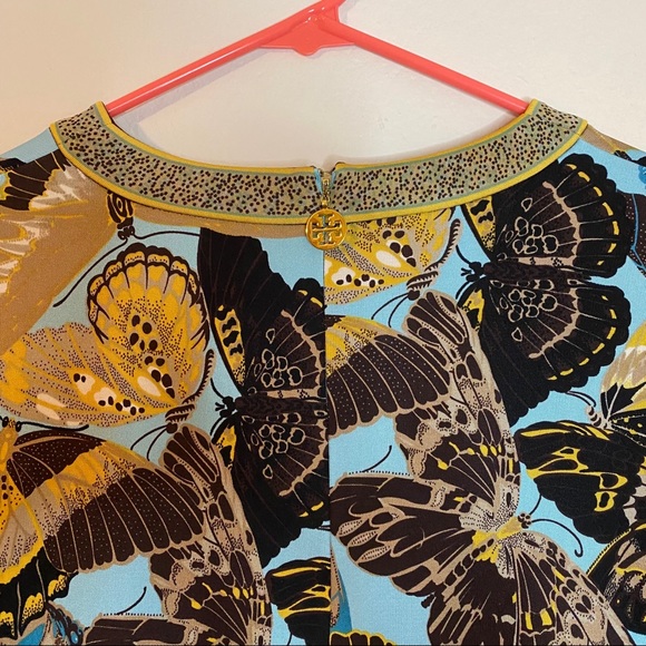 TORY BURCH butterfly Kareema silk shift dress - Picture 10 of 13